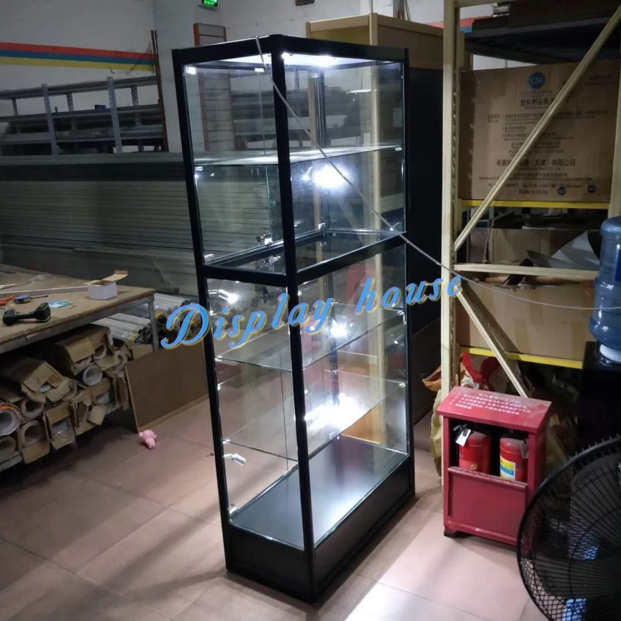 高品質鋼化玻璃底座款展示櫃(60cm-120cm)｜防塵防潮 穩固耐用 家用商用：圖片 5