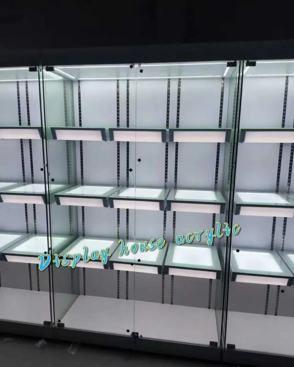 發光層板展示櫃 家用手辦展示櫃